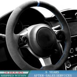 Customized Original Steering Wheel Braid Car Steering Wheel Cover Suede Leather For Toyota 86 GT86 GR86 Car Accessories