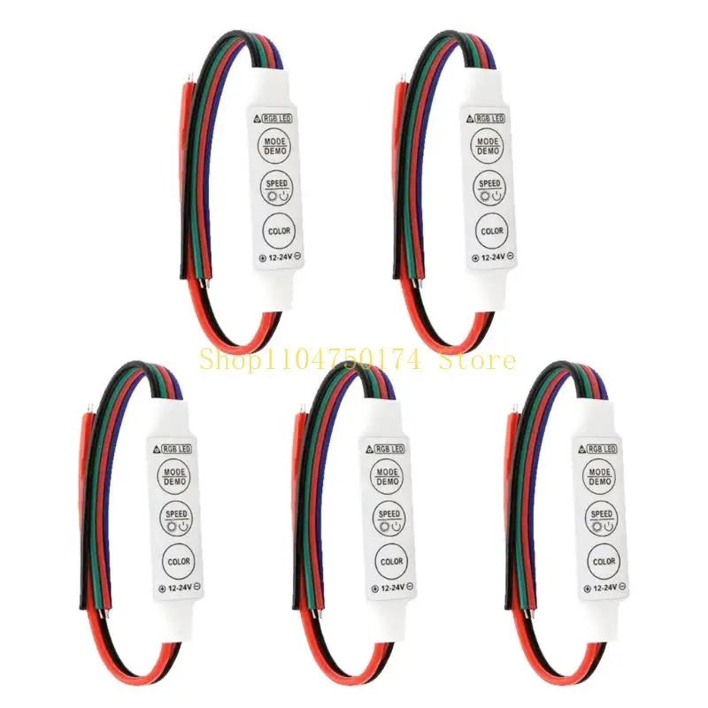 Tiny LED Ribbon Light Manager 3 Button Action 144W Power Handling 19 Dynamic Designs 20 Fixed Dyes Memory Function Top Sale