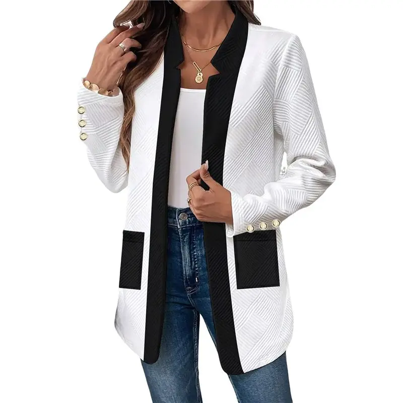 aef6-blouson-a-manches-longues-et-col-crante-noir-et-blanc-pour-femme-tenue-basique-automne-hiver