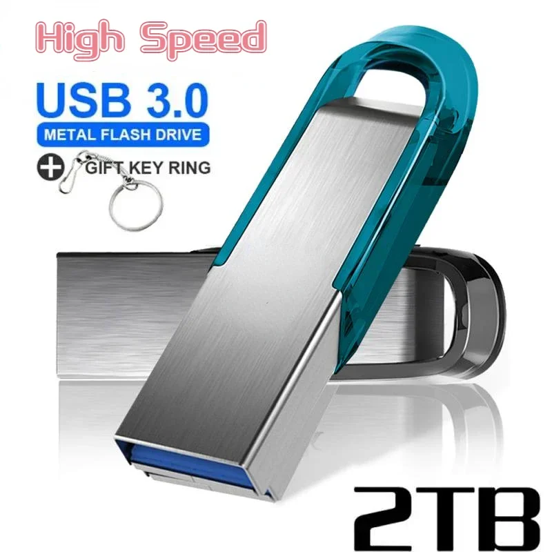 High Speed 2TB Pendrive 1TB USB3.0 Flash Drive Memory Stick 512GB Metal USB Flash Drive Portable TYPE-C USB Stick For Table PC