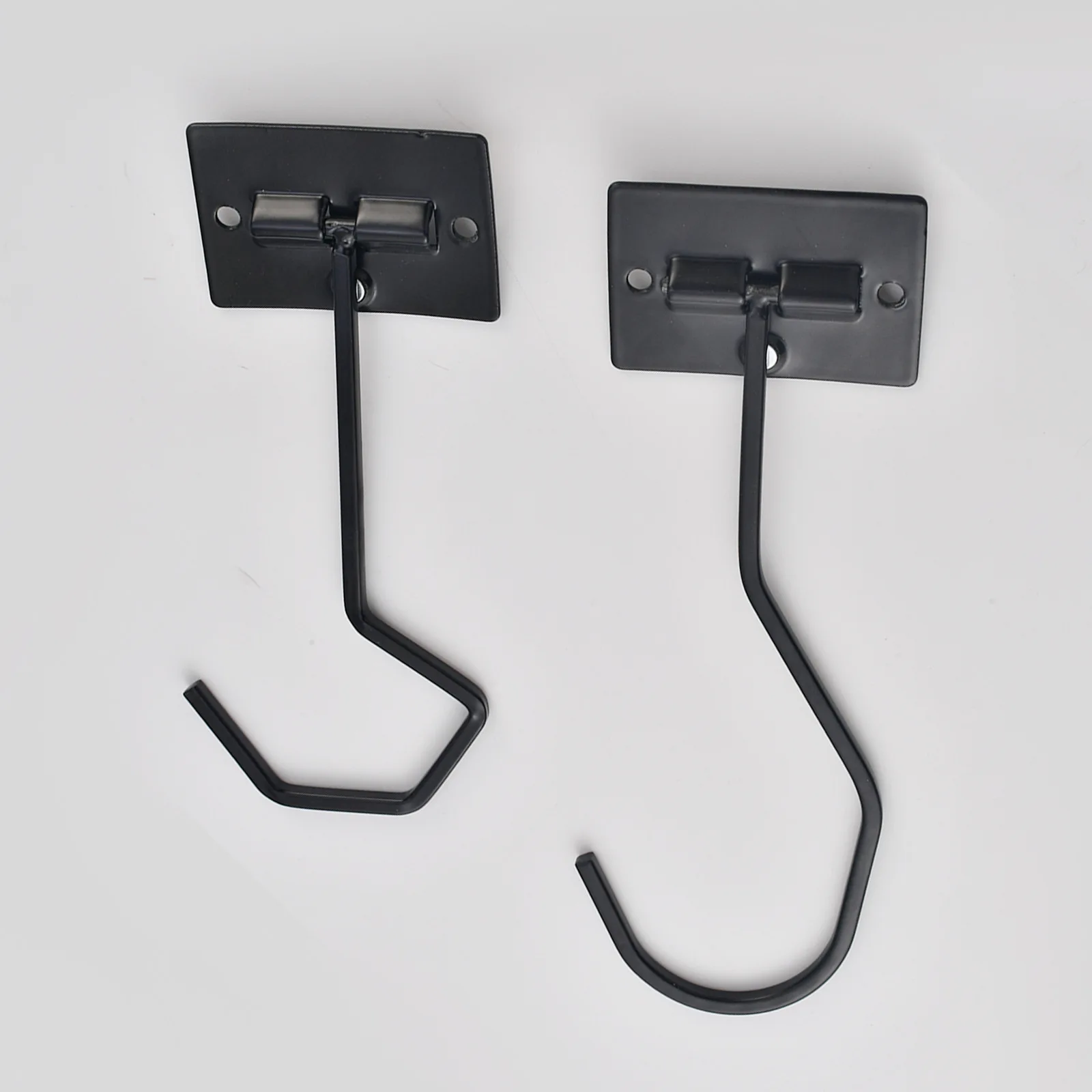 Self-adhesive banana hook cabinet can be screwed to strengthen and fix, use magnet to fold black hook when not in use