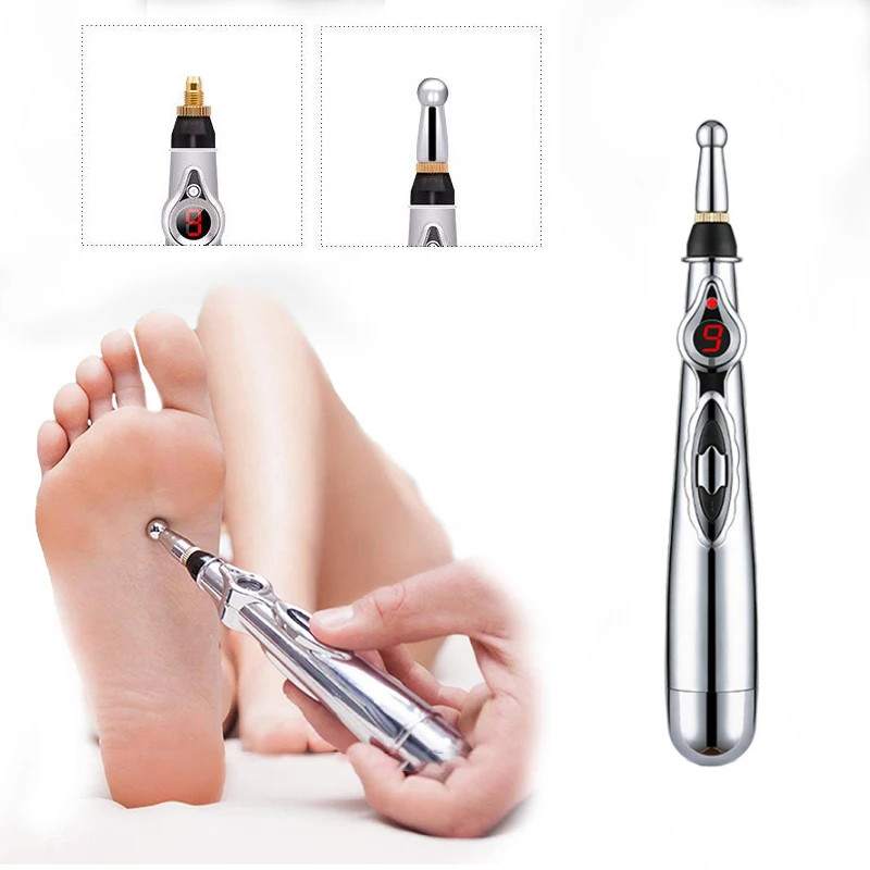 Electronic Acupuncture Pen Body Massage Point Meridian Energy Meridian Acupuncture Acup Plastic Material Without Battery