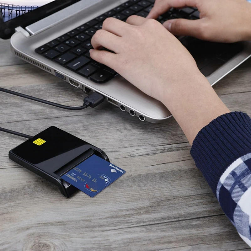Кардридер для банковских карт IC/ID считыватель карт EMV, высокое качество для Windows 7 8 10 для Linux OS USB-CCID ISO 7816