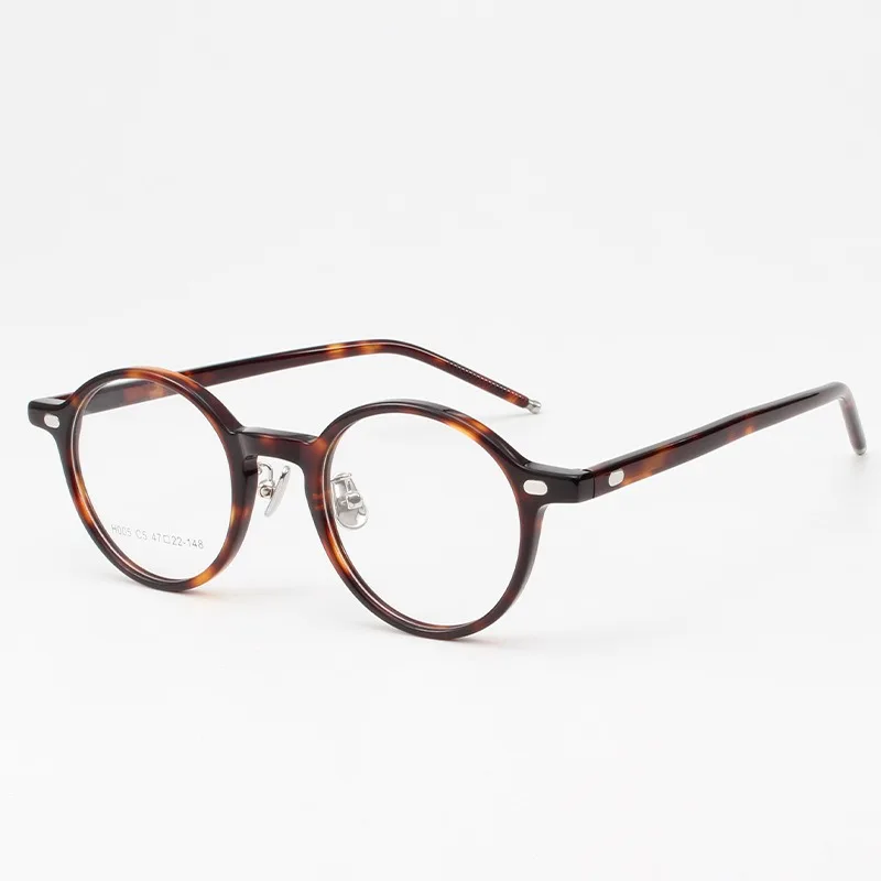 

Myopia Glasses for Men Anti Blue Light Computer Eyeglasses Optical Prescription Eyewear Retro Round Eyeglasses