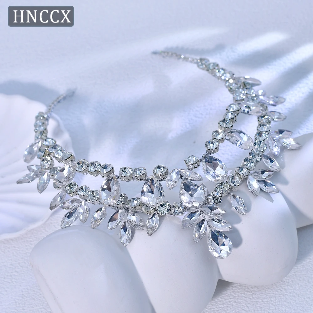 

YouLaPan Pageant Crown Princess Style Tiara Headband Glitter Rhinestone Headpiece Glamour Girl Headdress for Wedding Prom HP954