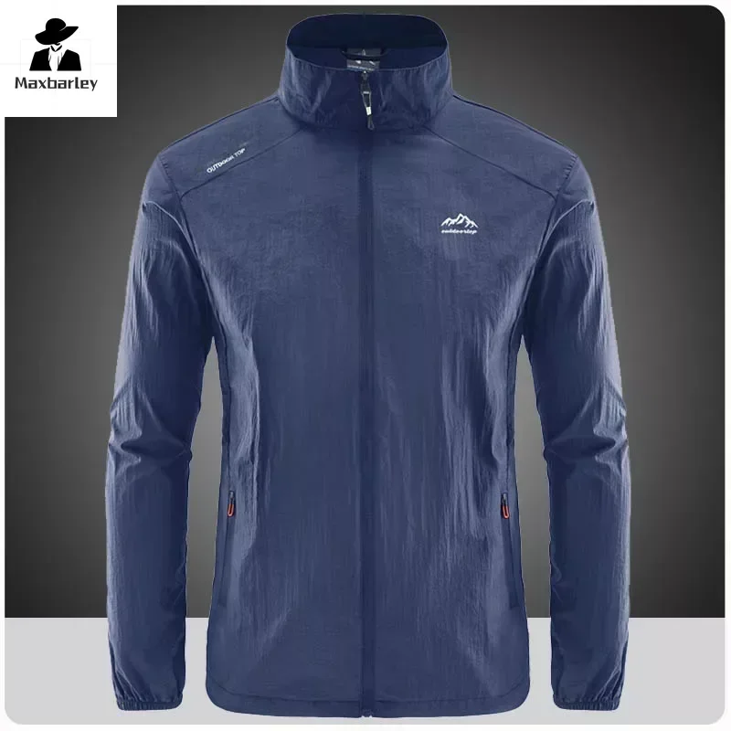 Veste de randonnée imperméable à séchage rapide pour hommes, combinaison de protection solaire UV, sports de plein air, pêche, camping, course à pied, peau d'été