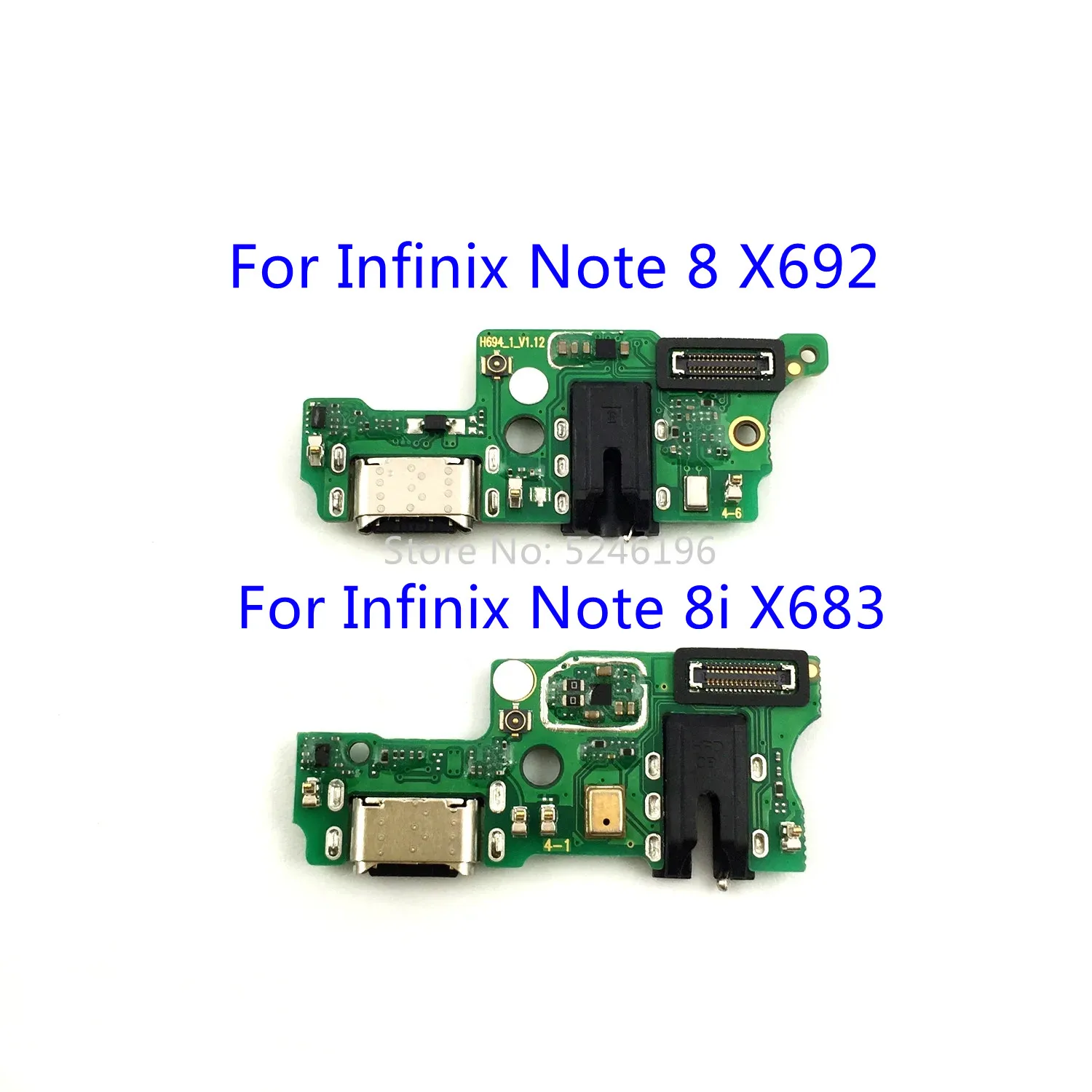 

1 шт. USB-порт для зарядки, разъем для зарядного устройства для Infinix Note 8 X692 Infinix Note 8i X683, запасная часть