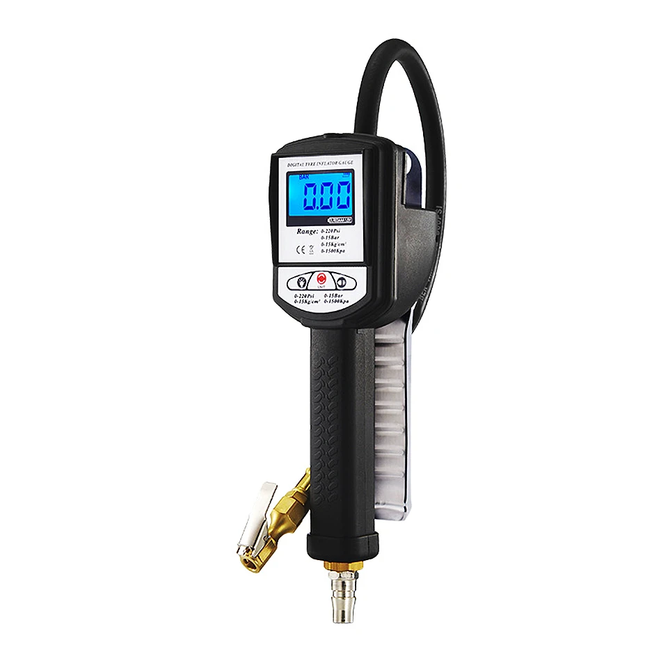 High-precision Digital Tire Inflation Gun Four-in-one Tire Pressure Gauge Tire Fast Inflator Tyre Pressure Monitoring Tool