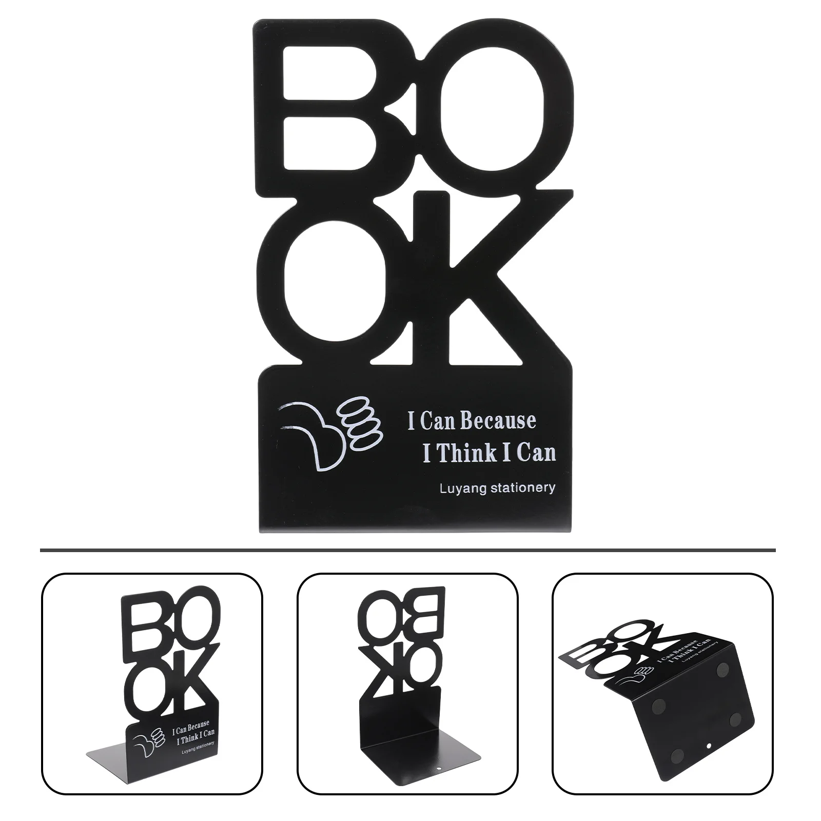 1 زوج رسالة الحديد الدفتين حامل الكتب الإبداعية للمنزل مكتب عمل الرف المنظم رسالة غلاف الدفتين الرفوف #6