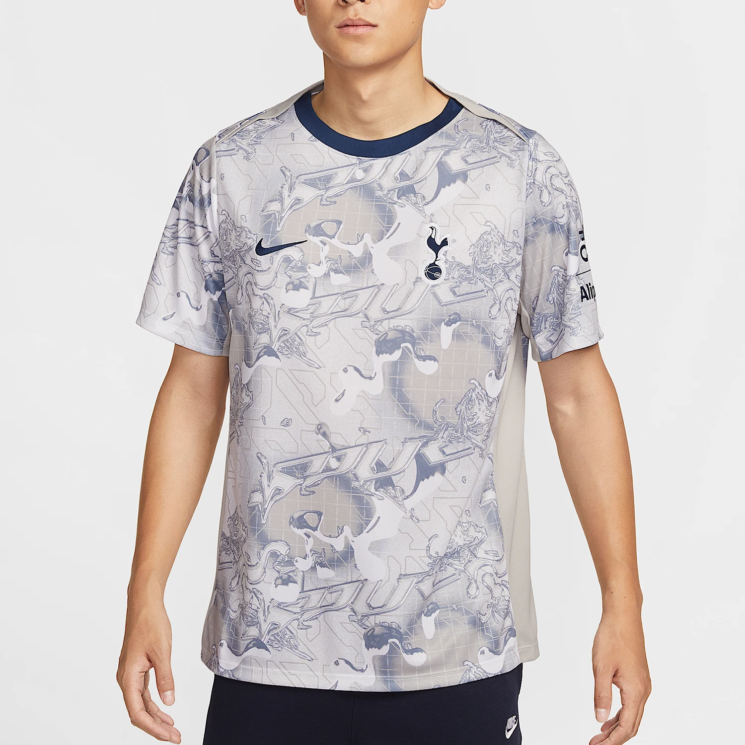 Nike genuine Dri FIT men's slim training sports football short sleeved shirt HJ7156-100