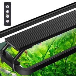 Full Spectrum Planted Aquarium LED Lighting 20-45cm 110V-240V External Controller, With Extendable Brackets, Fish Tank Light