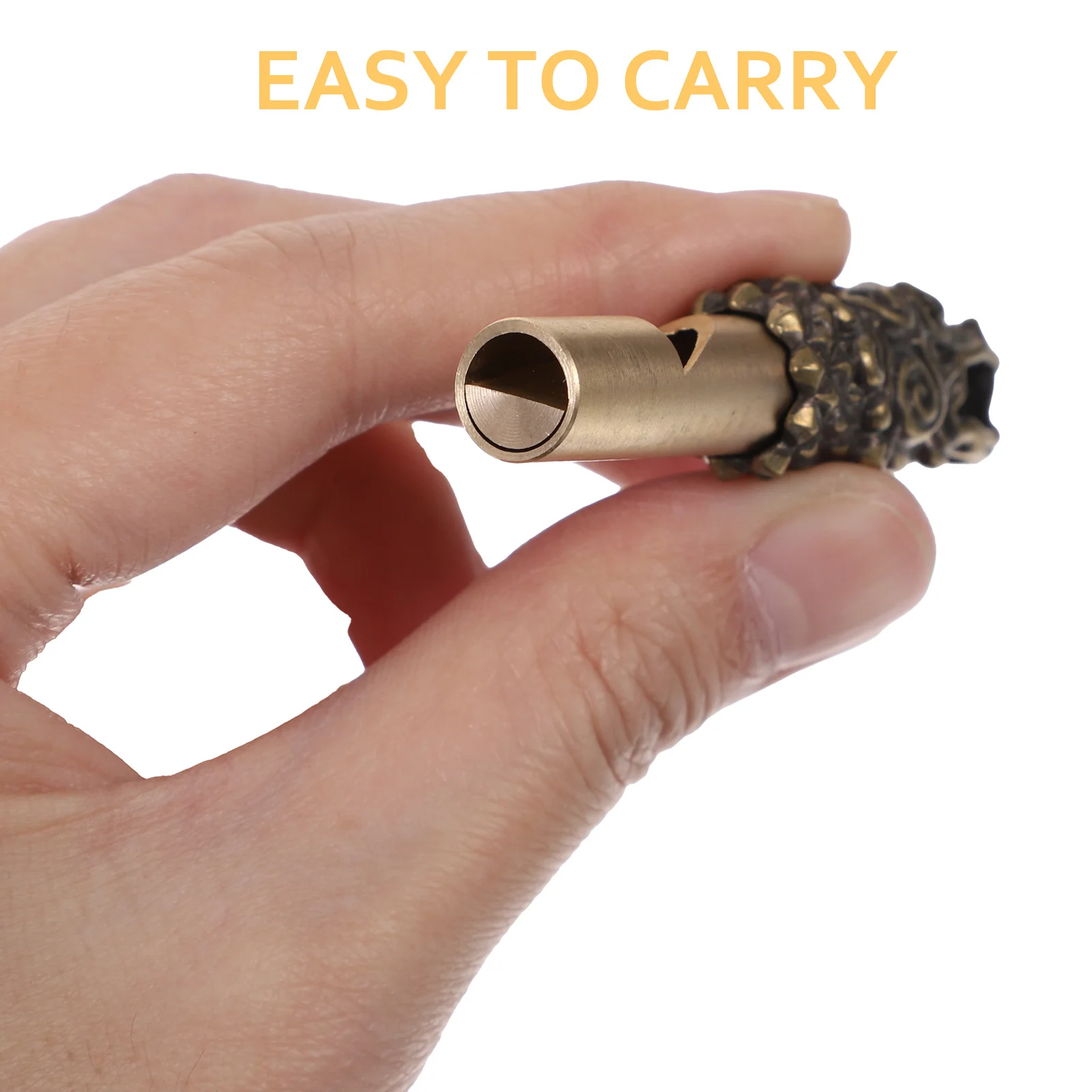 كيرين الحيوان رئيس النحاس صافرة المحمولة الطوارئ بقاء التخييم التدريب في الهواء الطلق بصوت عال صافرة المفاتيح المشي لمسافات طويلة العرض