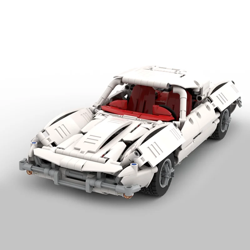 

842pcs MOC Corvette C2 White Technical Model Building Blocks Construction Toy Christmas Gifts DIY Creative Idea Education Brick