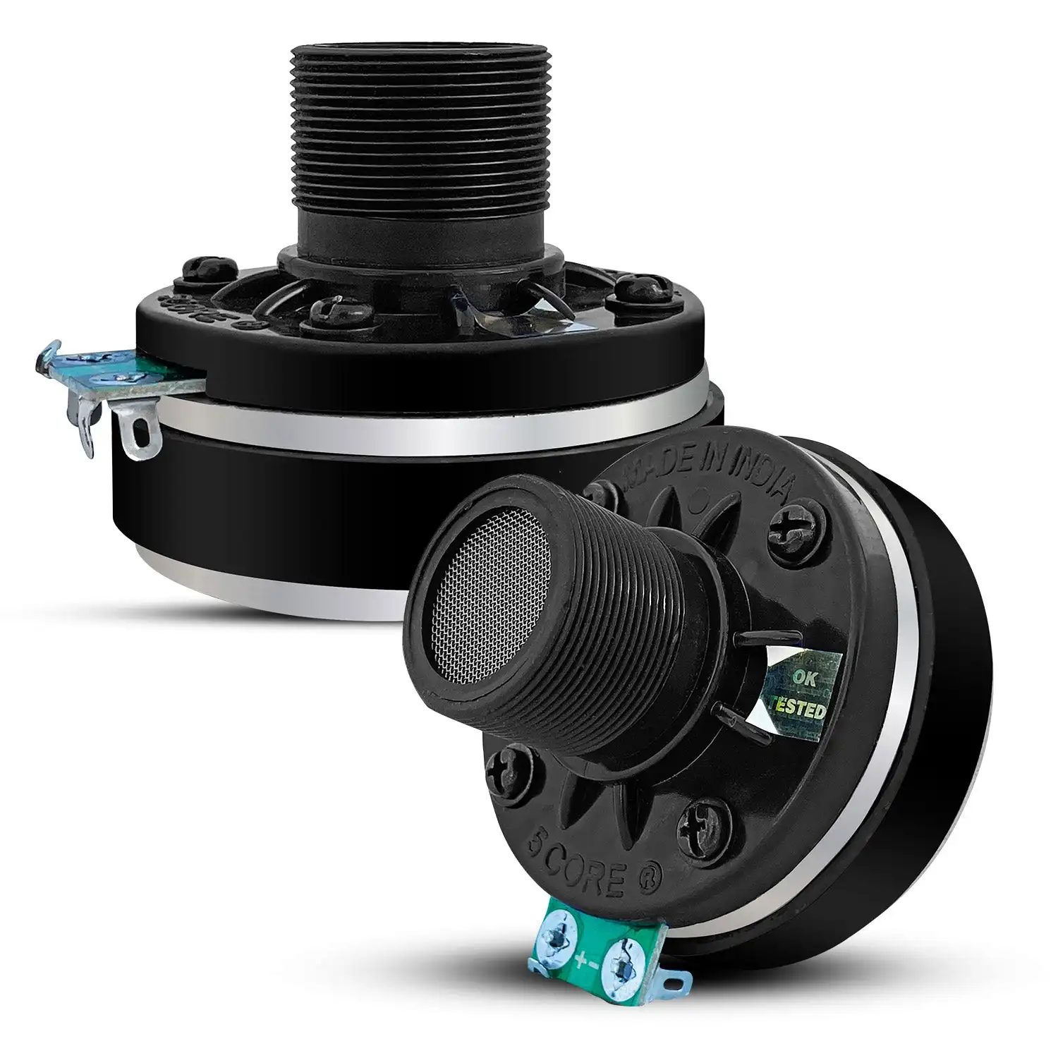 5 Core Compression Driver 200W Peak Power Aluminum Tweeter Diaphragm 8 Ohm Horn Speaker 5C-D26