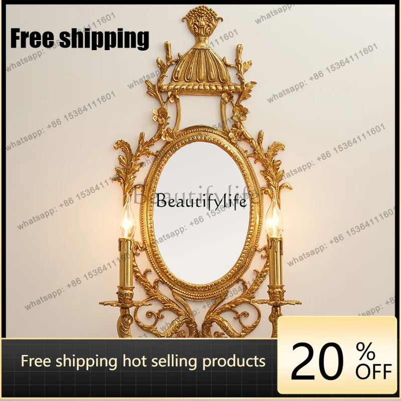 Factory Direct French retro atmosphere luxury villa living room dining room bedroom bedside luminous objects