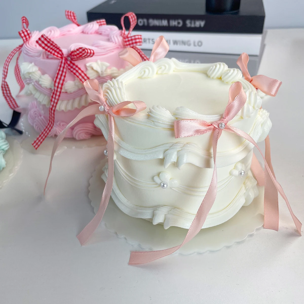 4 Zoll Realistischer Künstlicher Sahnetorten-Imitat - Bäckerei-Displaymodell, Weihnachtsgeschenkidee & Party-Dekoration, Scherzartikel – Detail 5