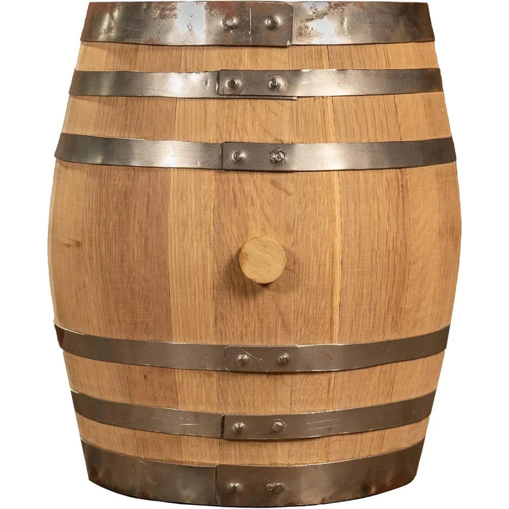 

Small White Oak Barrel (5 Gallons) New, Never-Used Barrel with Medium Char Staves for Aging Whiskey
