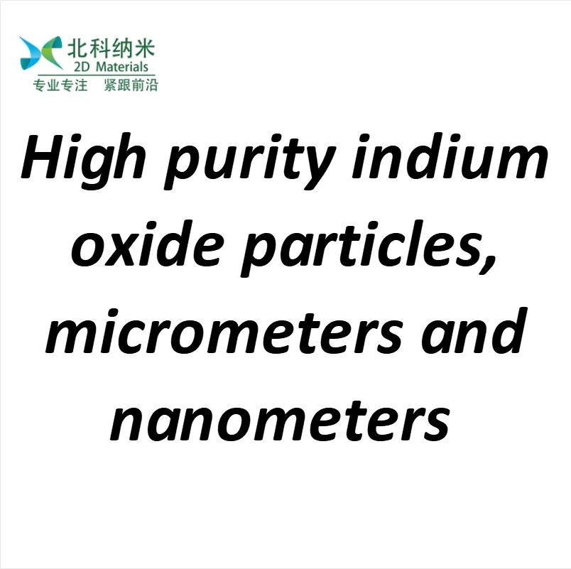 High purity indium oxide particles, micrometers and nanometers