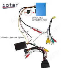 Optic Decoder Amplifier Adapter Digital Data Bus Fiber Car Radio For Benz ML GL R CLS S W221 SLK Class Porsche Cayenne 911