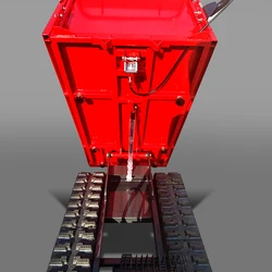 Rubber Track Mini Transporter 0.5 Ton Small Dumper Factory Production High Power Petrol Powered Transporter Engine Customized