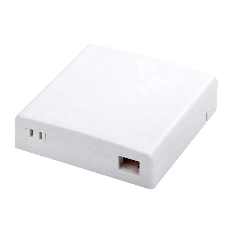Factory Supply 2-Port Wall Mount Indoor/Outdoor Fiber Optic Socket Box 86 Mini Patch Panel 1Core 2