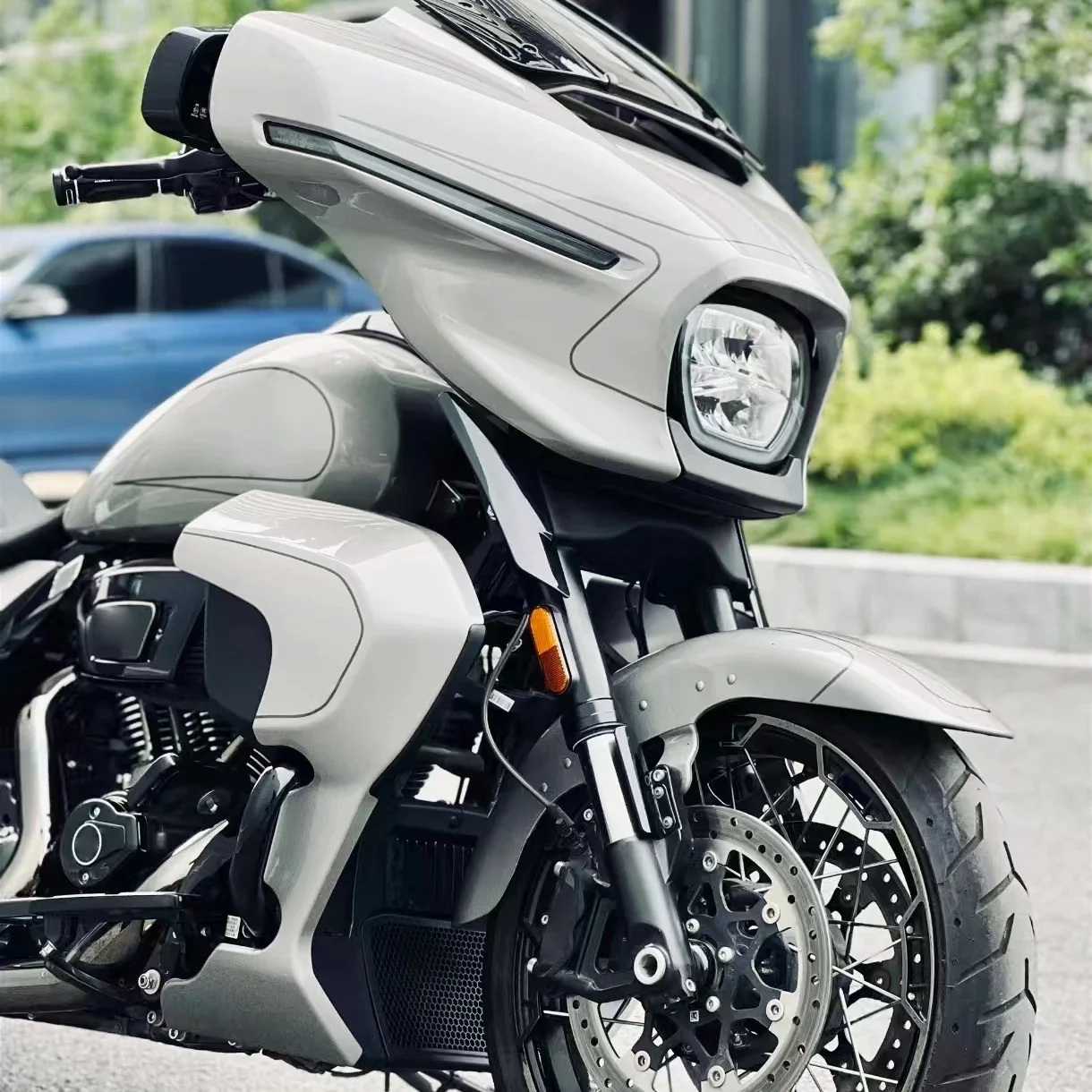 For Harley Road Glide Street Glide CVO 2023-2026 Chopped Engine Guard Crash Bar No-Drill Accesorios Moto