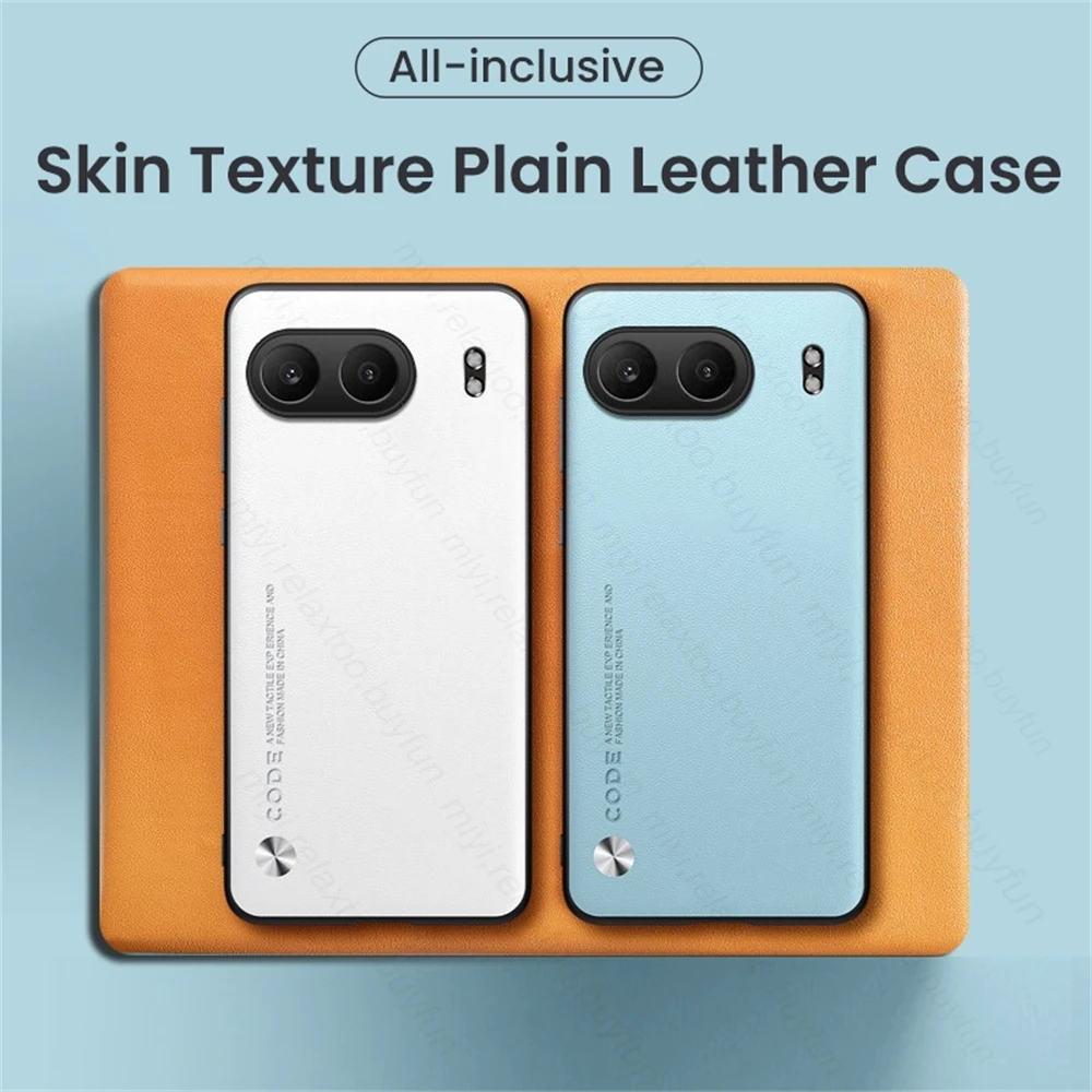 Luxury PU Leather Case for OnePlus Nord 4 5G Back Cover Matte Silicone Shockproof Full Protection Phone Case on One Plus Nord4