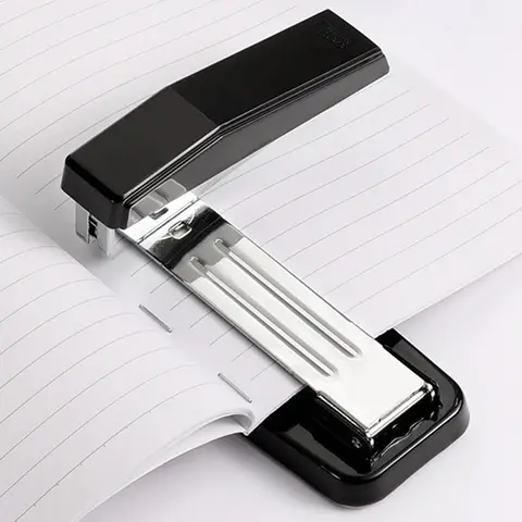 1PCS Rotatable Desktop Staples, Multifunctional Labor-Saving Stapler for Booklet Pricing List, School Students Office Supplies