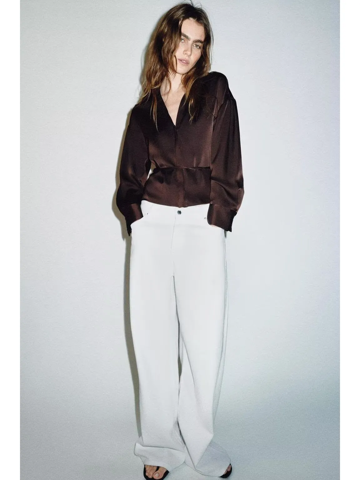 

Весенняя новинка: Женский атласный топ с поясом, этнический сценический костюм для женщин 8-25 лет, коллекция 2026 года