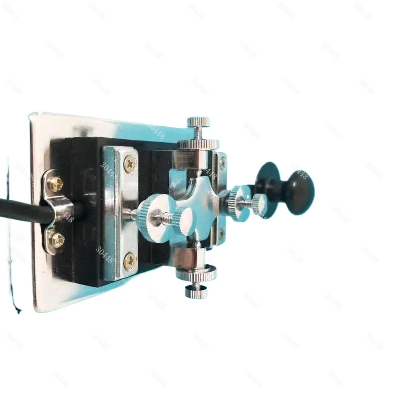 Changshu K4 Heavy Duty CW Morse Code Straight Key Traditional Telegraph Key For Ham Radio Practice 6.35mm Plug Stable Base