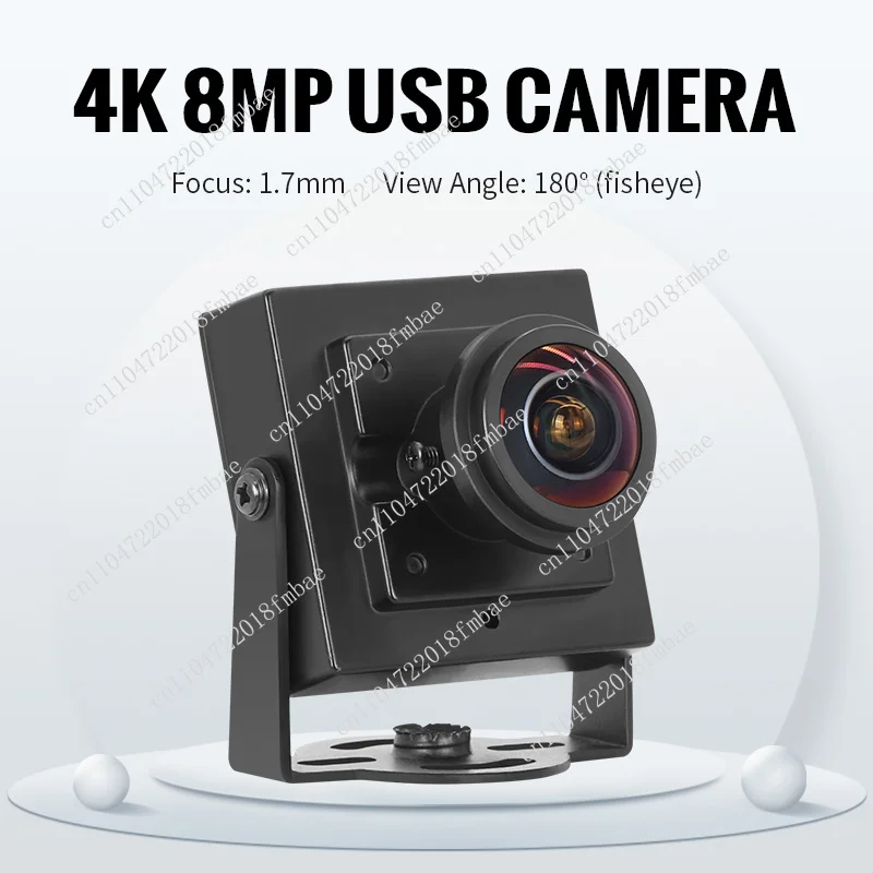 8MP 8MP 1.7mm 180 degree fisheye lens 4K high definition webcam 30fps CMOS sensor 3200 Imx317 mini USB industrial camera UVC - Aliexpress Deal