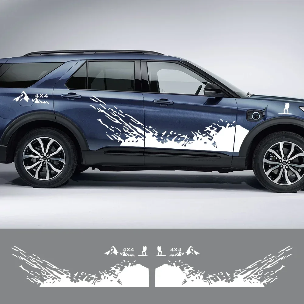 

Car Body Door Vinyl Film Stickers For Ford Explorer 1 2 3 4 5 6 Auto Appearance Waterproof Refit Decor Decals Accessories