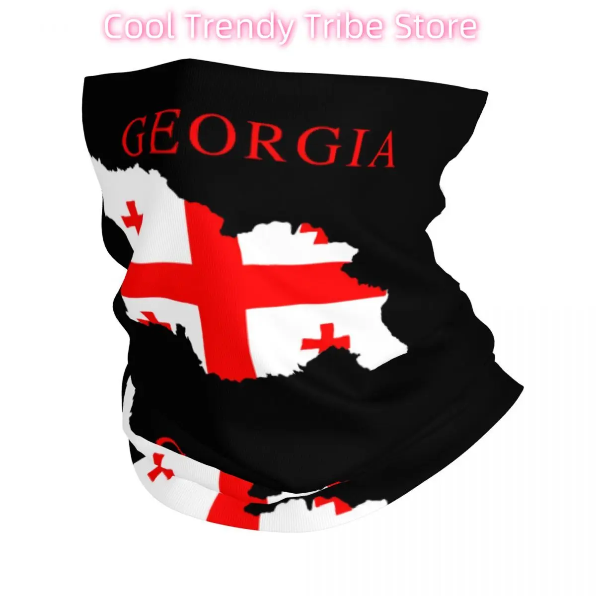 

Georgia Country Map Flag Bandana Neck Gaiter Printed Mask Scarf Multifunctional Face Mask Outdoor Sports Unisex Adult Winter