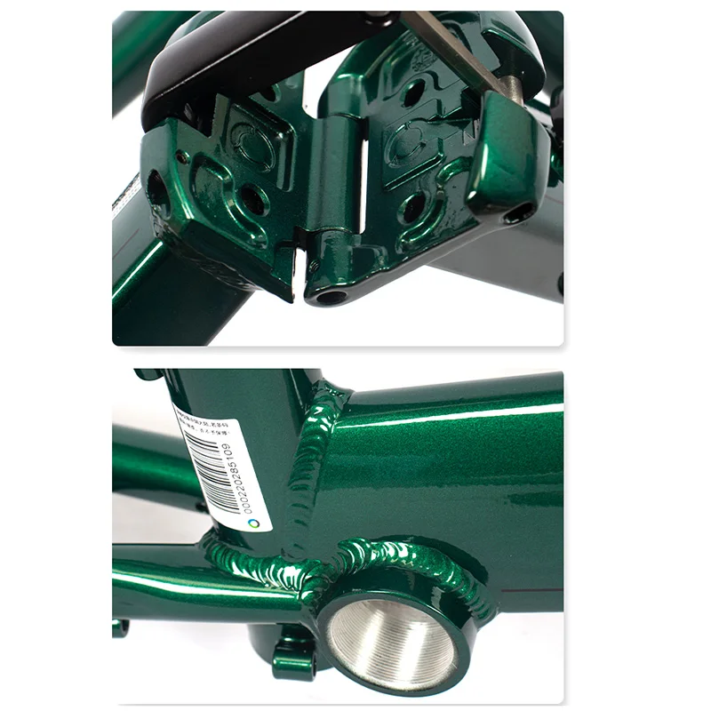 Fnhon Monsoon 20 "406 451 سبيكة قابلة للطي إطارات الدراجة الإطار شوكة Handlepost مكبح قرصي دراجة إطار قابل للطي