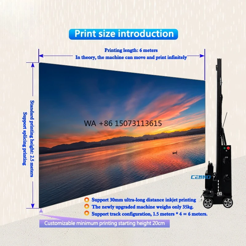 

LC-A2S Wall Vertical UV Inkjet Printer 3D High Definition 5-Color Printing for Clothing Farming with DX7 Gear for White Color