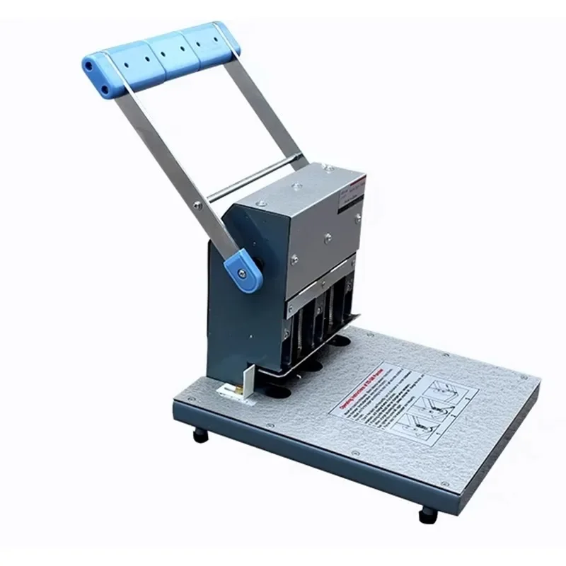 

The heavy-duty punching machine three-hole archive with a hole spacing of 83mm and the binding equipment can punch 35CM thick