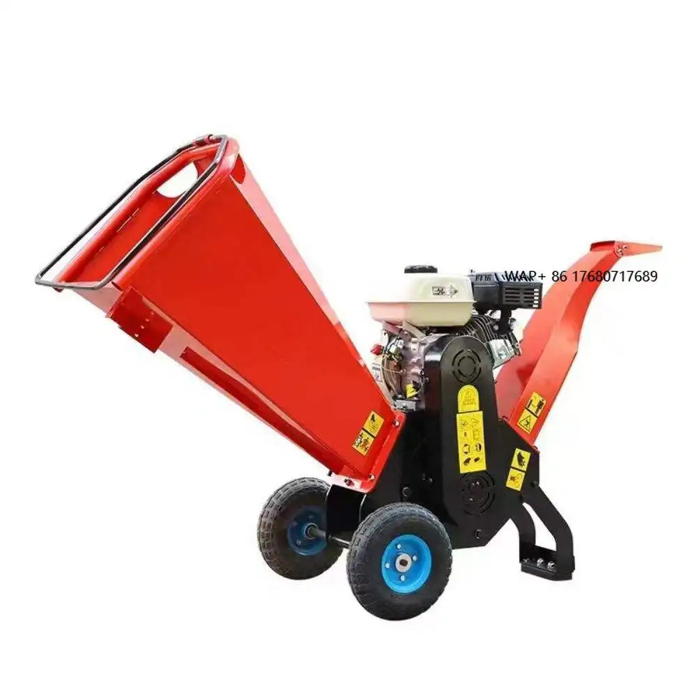 High Efficiency l Mobile Wood Chipper Shredder Garden Shredder Chipper Machine Wood Crusher