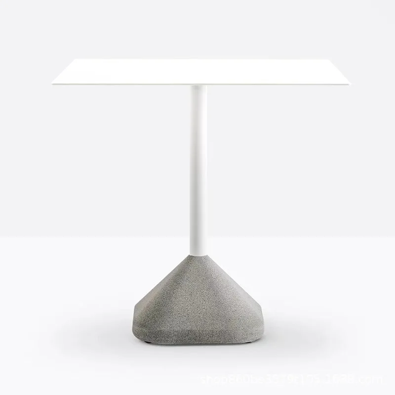 

Modern minimalist cafe cement table, square table, outdoor table