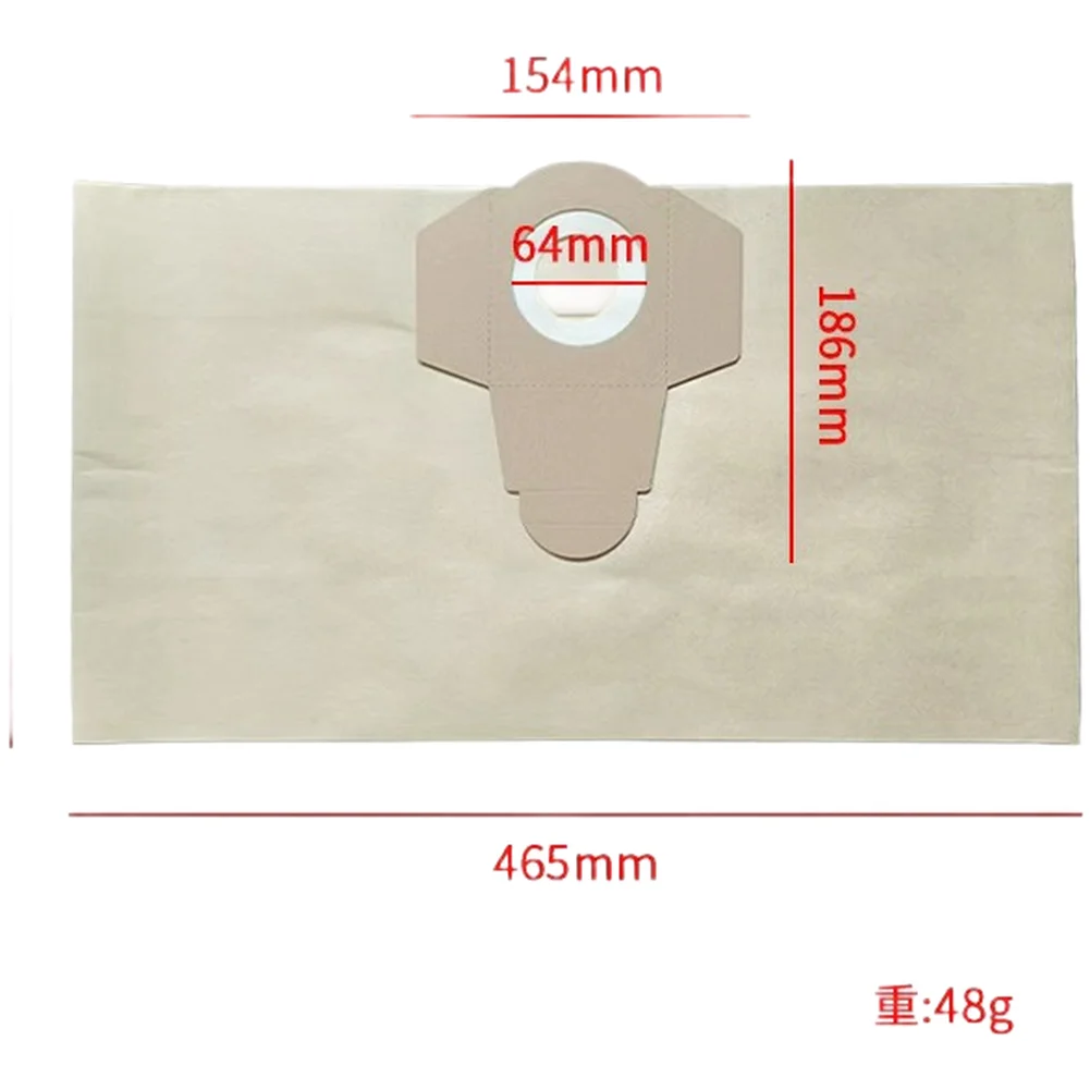 Dust Bags for For midea 15L and 20L Vacuum Cleaner Units 10-Pack Paper Type Filters Supporting Ongoing Vacuum System Operation