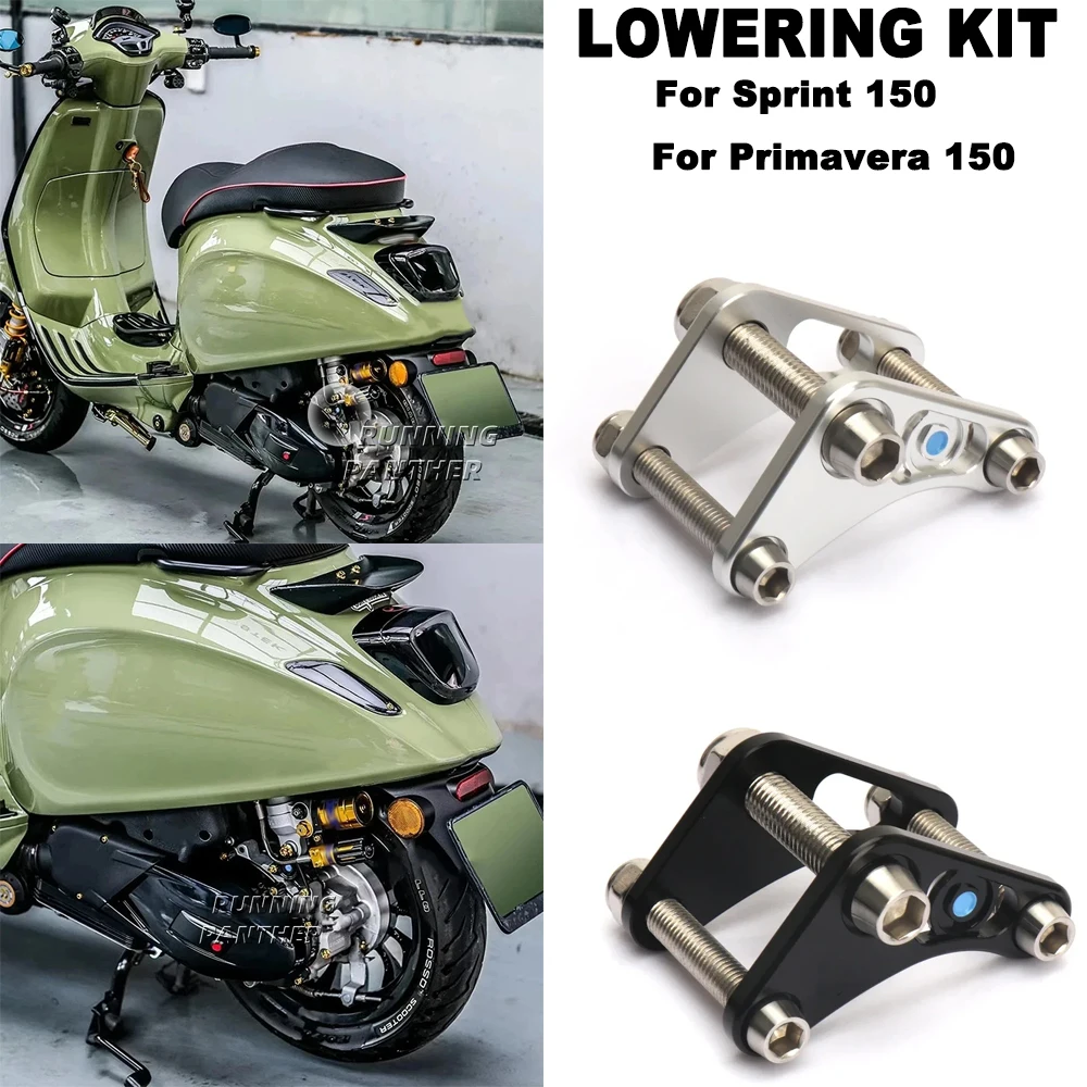 

New For Vespa PRIMAVERA Primavera 150 Motorcycle Rear Shock Absorber Suspension Bracket Lowering Link Kit SPRINT Sprint 150