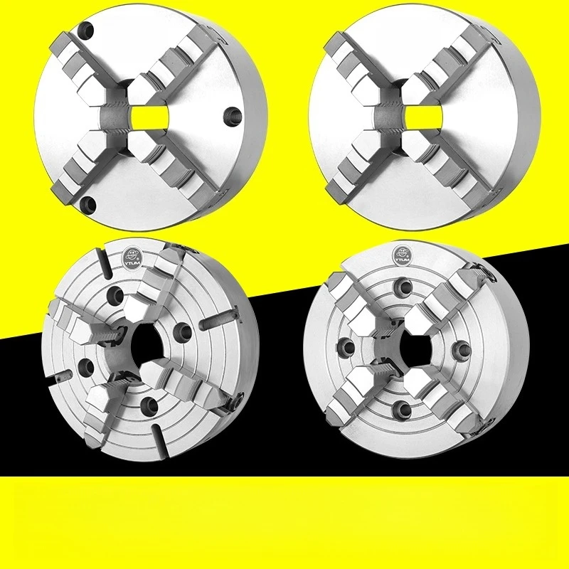 Four-jaw chuck Global 4-jaw single-action 250 chuck 200 Self-centering four-melon numerical control lathe chuck 500 Extended jaw