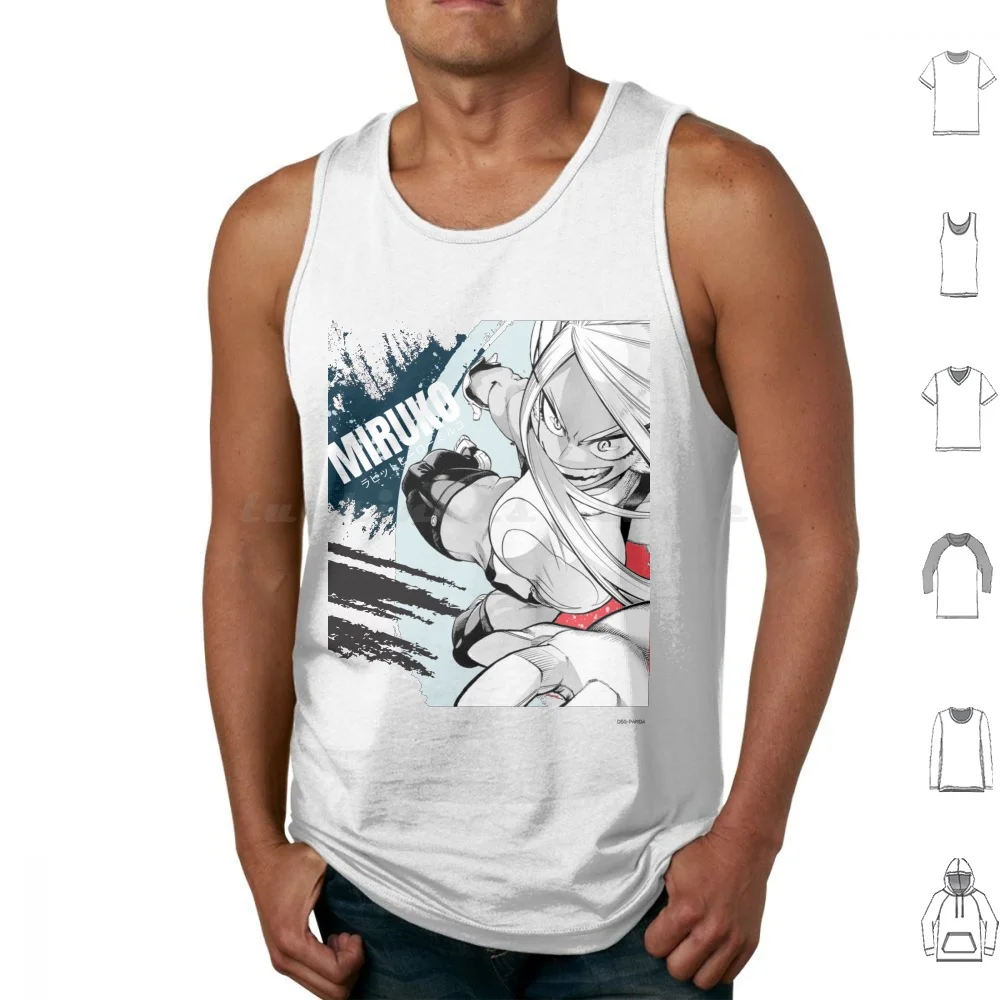 Miruko No Five Hero Tank Tops Print Cotton Miruko Bnha Mha Anime Mirko Boku No Hero Academia Rumi Usagiyama Manga Rumi