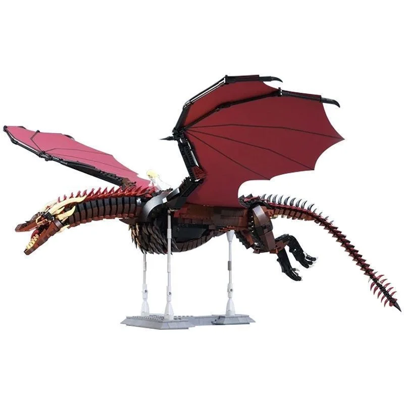 

New Large Fire Dragon Building Blocks Children's Toys New Year's Birthday Gift