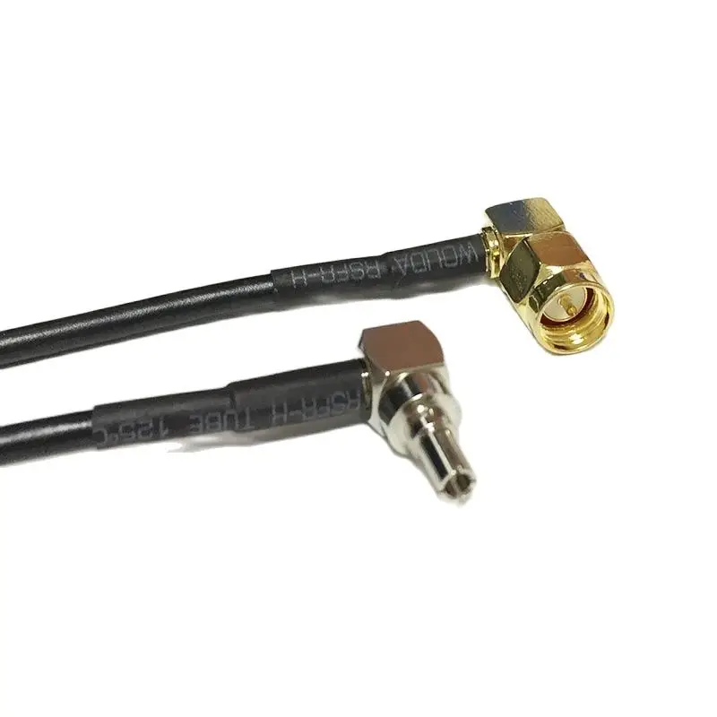 Nuevo Cable de módem inalámbrico SMA macho de ángulo recto a CRC9 RA de 90 grados RG174 Pigtail de 20CM y 8 pulgadas, venta al por mayor