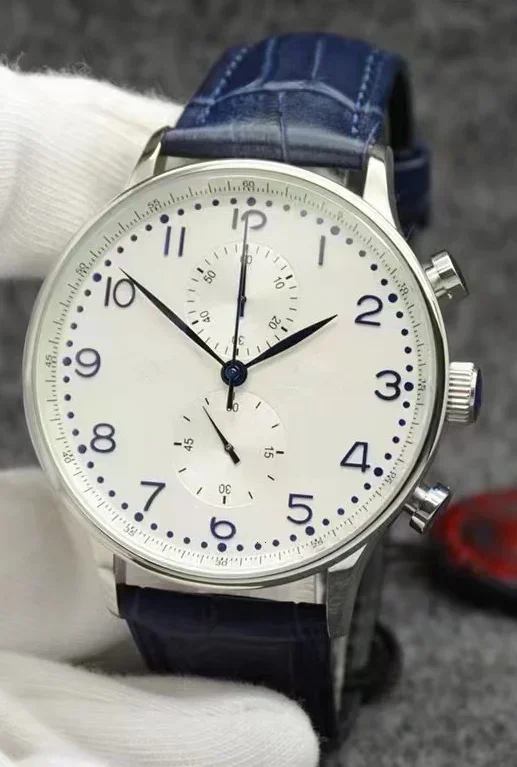 New Men Watch Automatic Mechanical Watches Stainless Steel Rose Gold Black Red Blue Sapphire 41mm