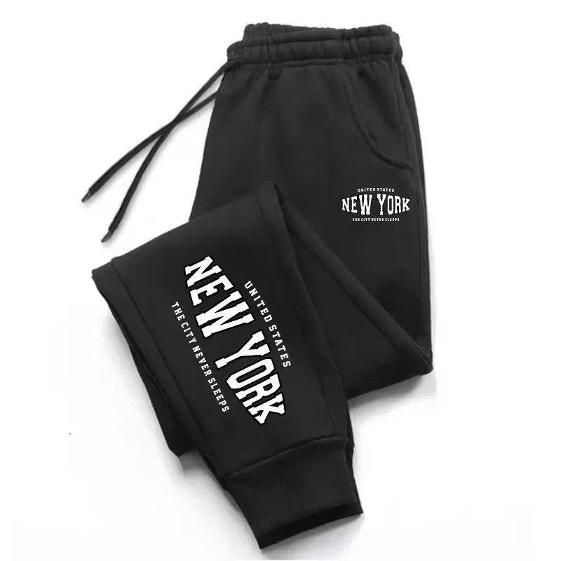 Fashion Men's Sweatpants, Letter Print Casual Trousers, Daily Outdoor Gym Sports Jogging Pants, Office Street Women's Long Pants