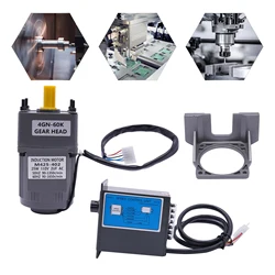 25w 110v Ac Gear Motor Motor Variable Reduction Controller High Torque Gearbox Reduction Motor With Bracket Speed Controller