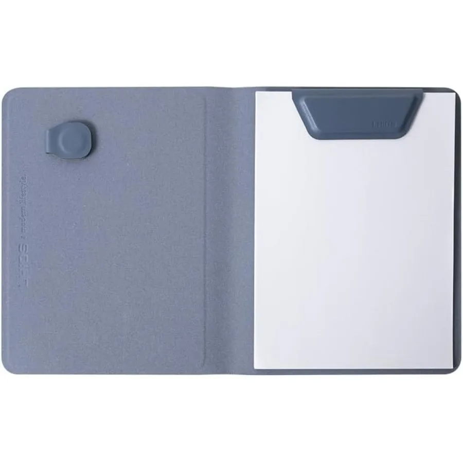 Magnetic Padfolio Organizer A6 Resume Folder with Clipboard Pen Holder Notepad Card Slots Magnetic Closure for Interview School