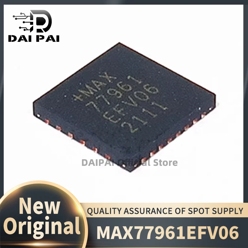 (1Pcs/Lot) 100%New Original MAX77961EFV06+ MAX77961EFV06 MAX 77961 EFV06 Power Management Chip SMD FC2QFN-30 Chipset