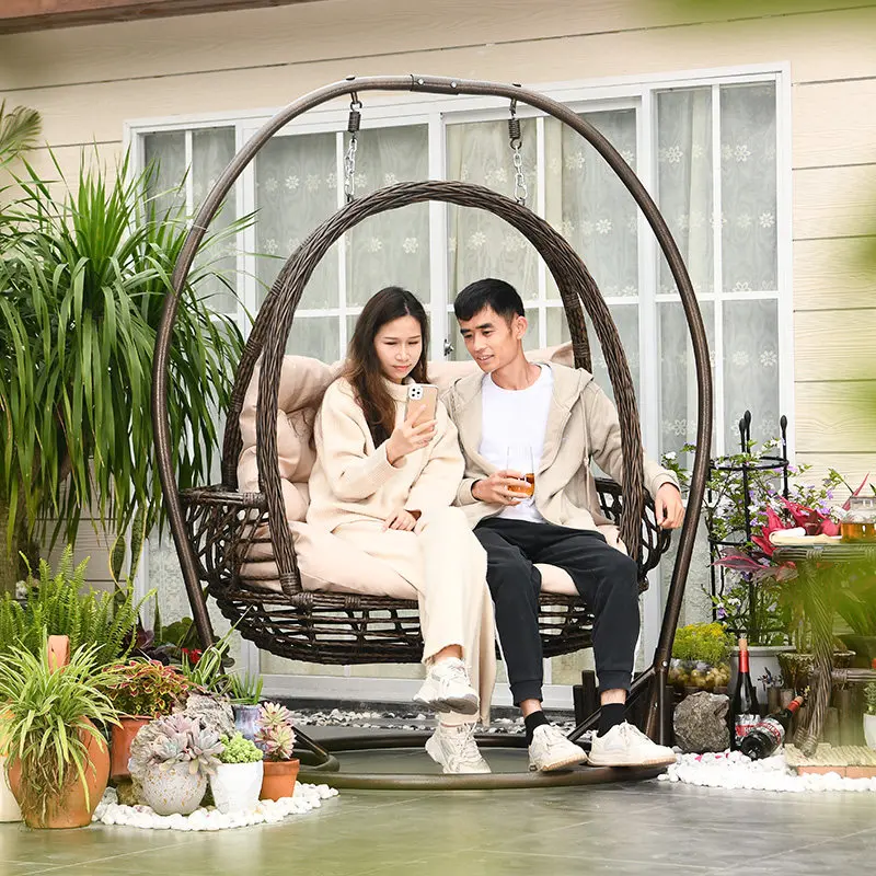 HW-19 Outdoor Hanging Basket Hanging Chair Indoor Balcony Internet celebrity Cradle Chair Swing Outdoor Hanging Basket Cradle